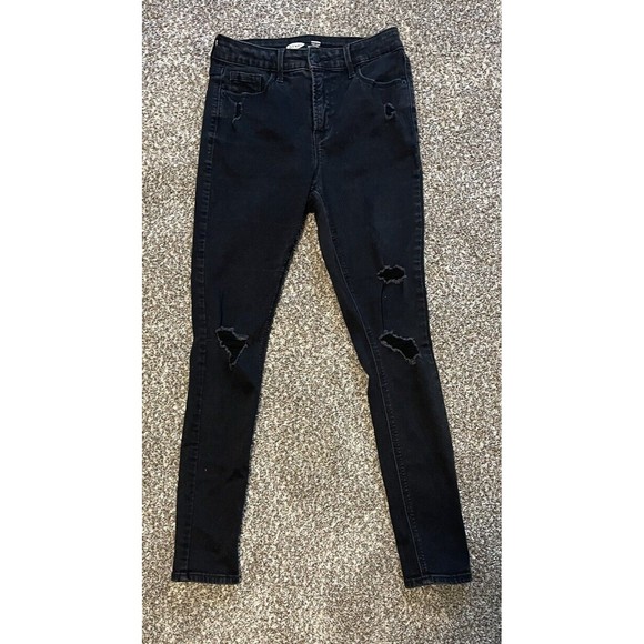 Women's Old Navy Jeans Rockstar Super Skinny High Rise Secret Slim Pocket Size 4 - Picture 2 of 13